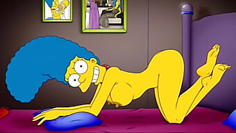 ความสุขทางทวารหนักของ Marge ในวิดีโอ Hentai พร้อมกับน้ําแตกและน้ําแตก